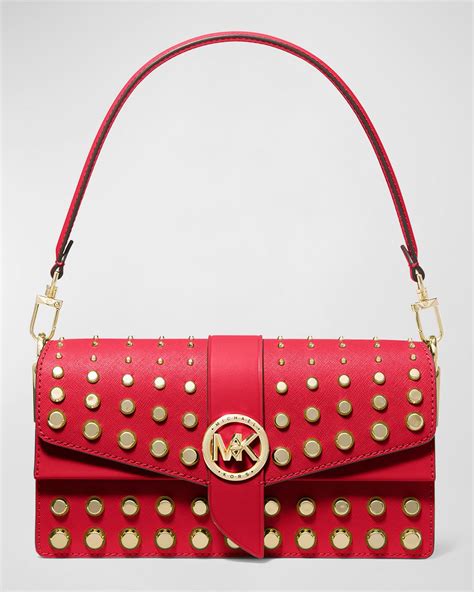 michael kors studded shoulder bag|michael kors shoulder bag sale.